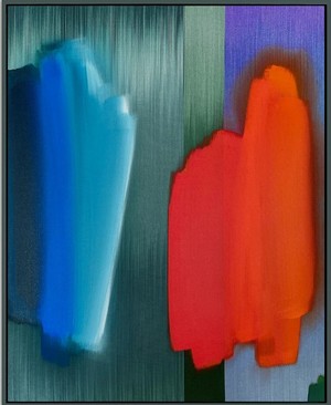 Ptolemy Mann, Fugitive Thread Painting (What Will I Be Like in One Hundred Years), 79x84cm, 2021