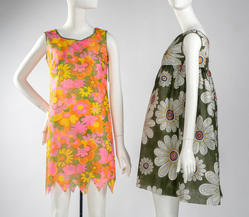 Misty Modes, “Daisy Mae” Shift, 1960s. Printed Du Pont Reemay spunbonded polyester. Collection of Phoenix Art Museum