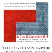 DU ROUGE GARANCE AU BLEU HORIZON – L’Art textile revisite la Grande Guerre