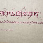 LANGUE DE COTON – Poèmes brodés