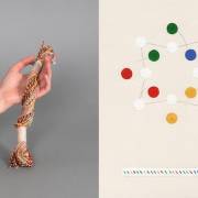Le fil, unité de géométrie appliquée – Recherches textiles et installation de Alice Leens